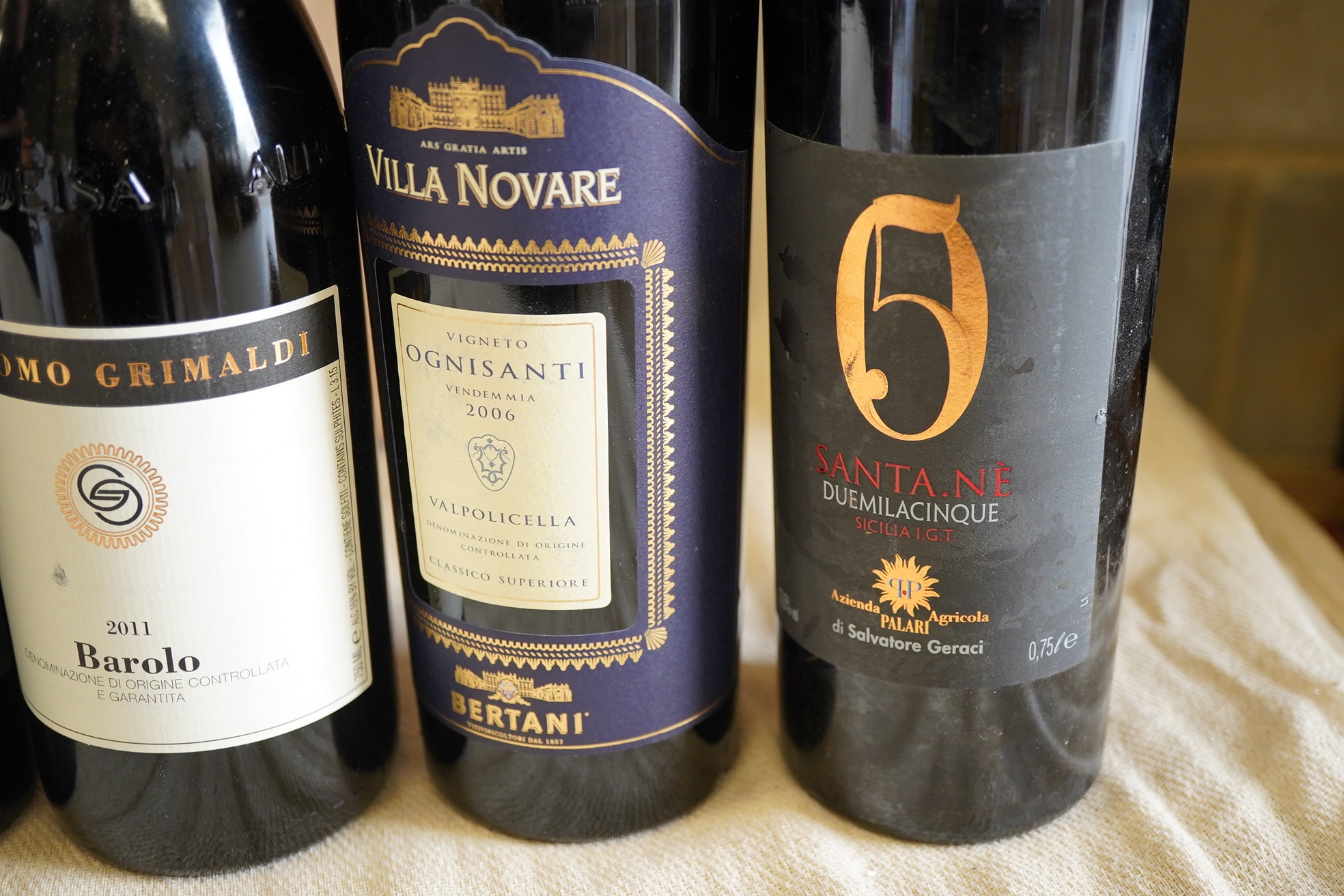A mixed parcel of Italian red wine